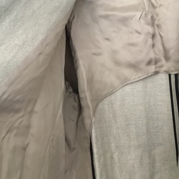 NWT ZARA WOMEN'S LINEN WOOL BLEND COAT SZ XXL Grey Plus Size - Picture 6 of 11